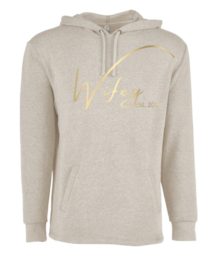 Wifey Hoodie - Beige